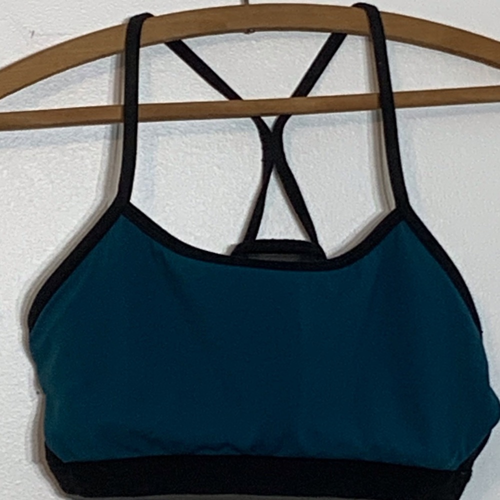 EUC Fabletics Racer Back Keyhole‎ Mesh Sports Bra